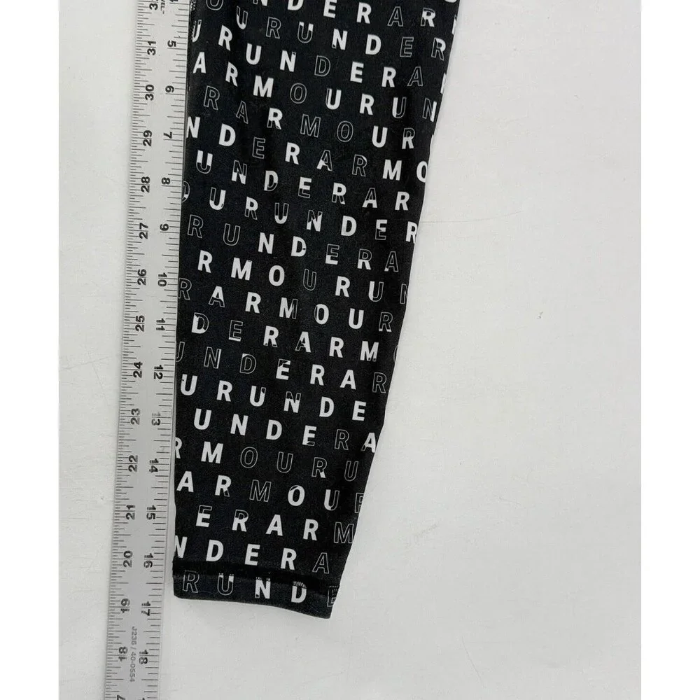 Under Armour YSM Girl’s Black/White/Gray Big Logo Leggings Pull On, See‎ Photos